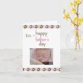 父の日1stフォトカード カード (黄色い花)