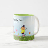 『父の日2スティック・ガールズ・マグ』 ツートーンマグカップ (正面右)