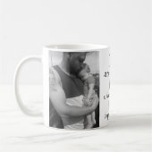 父の日2写真パーソナライズされた引用文 コーヒーマグカップ (左)