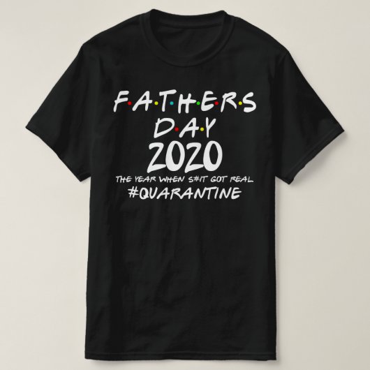 父の日2020検疫 Tシャツ (デザイン正面)