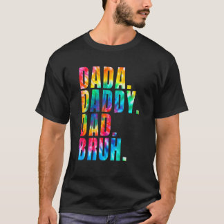 父の日2022ダダダディパパブラ絞り染めパパ Tシャツ