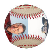 父の日2023写真フルカラーギフト 野球ボール (裏面)