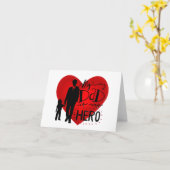 父の日2026 私の父は私のヒーロー カード (黄色い花)