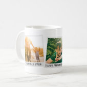 父の日3パーソナライズされたフォトコラージュ コーヒーマグカップ (正面左)