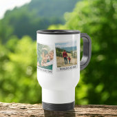 父の日3パーソナライズされたフォトコラージュ トラベルマグ