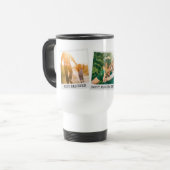 父の日3パーソナライズされたフォトコラージュ トラベルマグ (正面左)