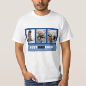父の日3フォトコラージュカスタムTシャツ Tシャツ (正面)