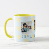 父の日3写真の撮影コラージュ愛あなたパパ マグカップ (左)