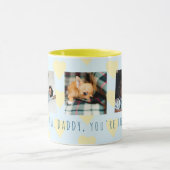 父の日3写真の撮影コラージュ愛あなたパパ マグカップ (中央)