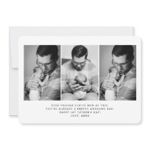 父の日3写真グリーティングカード