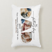 父の日3写真コラージュ アクセントクッション (正面(垂直))