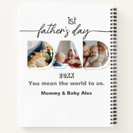 父の日3写真コラージュ ノートブック
