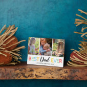 父の日3写真 |最高のパパ フォトプラーク (側面)