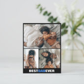 父の日3枚の写真はがきカスタム ポストカード (スタンド正面)