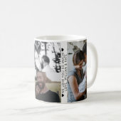 父の日4フォトカスタムメッセージモダン コーヒーマグカップ (正面右)