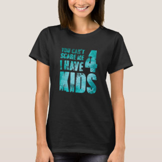父の日4人の子供を持っている男性の衣装おじさん女の子 Tシャツ