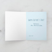 父の日4写真の撮影コラージュ愛あなたパパ カード (内部)