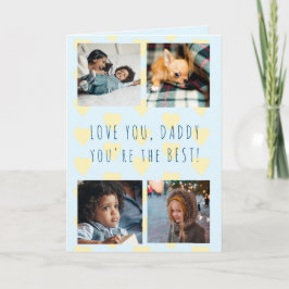 父の日4写真の撮影コラージュ愛あなたパパ カード