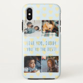 父の日4写真の撮影コラージュ愛あなたパパ Case-Mate iPhoneケース (裏面)