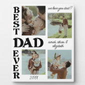 父の日4写真コラージュ最高のパパEver フォトプラーク (正面)