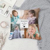 父の日4写真コラージュ私たちはあなたを愛 クッション