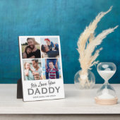 父の日4写真コラージュ フォトプラーク (側面)