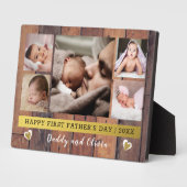 父の日5写真コラージパレット木材 フォトプラーク (側面)