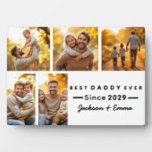 父の日5写真コラージュ可愛い最高のダディー フォトプラーク (正面)