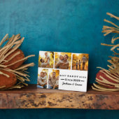 父の日5写真コラージュ可愛い最高のダディー フォトプラーク (側面)