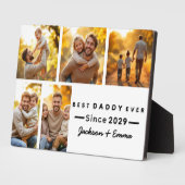 父の日5写真コラージュ可愛い最高のダディー フォトプラーク (側面)
