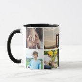父の日5写真記念カスタム文字 マグカップ (左)