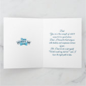 父の日5枚写真コラージュ カード (内部)