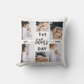 父の日6写真コラージュ クッション (正面)