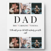 父の日6写真コラージュ フォトプラーク (正面)