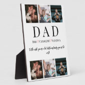 父の日6写真コラージュ フォトプラーク (側面)