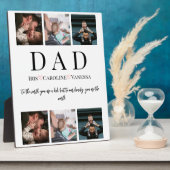 父の日6写真コラージュ フォトプラーク (側面)