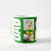 父の日6写真Keepsake Handymanパパグリーン コーヒーマグカップ (正面左)