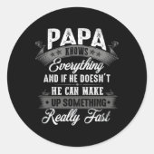 父の日60日をパパは知っている ラウンドシール (正面)