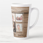 父の日7フォトコラージュウッ素朴ド カフェラテマグ (右)