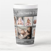 父の日7フォトコラージュグレーウッド   カフェラテマグ (正面)