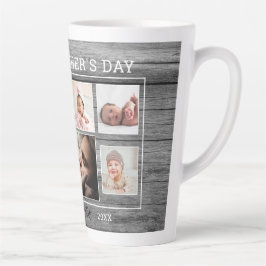 父の日7フォトコラージュグレーウッド   カフェラテマグ