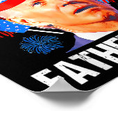 父の日7月4日ジョーおもしろいバイデン氏メモリアルD ポスター (角)