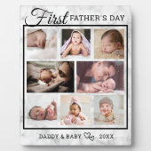 父の日8フォトコラージュ大理石エレガント石 フォトプラーク (正面)