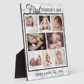 父の日8フォトコラージュ大理石エレガント石 フォトプラーク (側面)