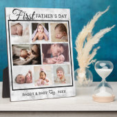 父の日8フォトコラージュ大理石エレガント石 フォトプラーク (側面)