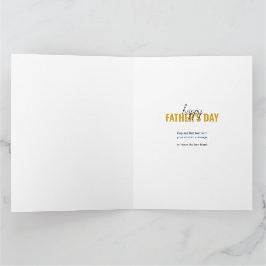 父の日8写真コラージュパーソナライズされたカード カード (内部)