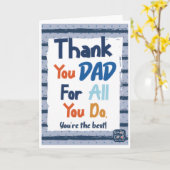 父の日 - ありがとう カード (黄色い花)