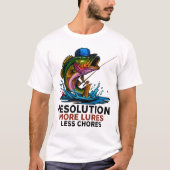 父の日+お父さんとの釣り思い出 Tシャツ (正面)