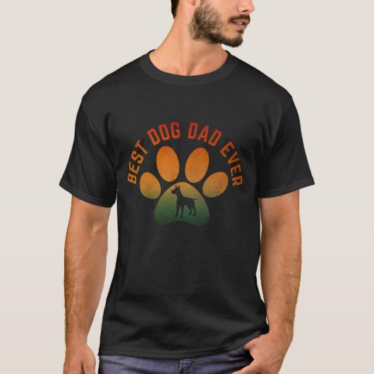 父の日 お父さん いちばんの犬好きパパ Tシャツ (正面)