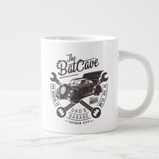 父の日 |それを壊したら、彼はそれを直す ジャンボコーヒーマグカップ (右)